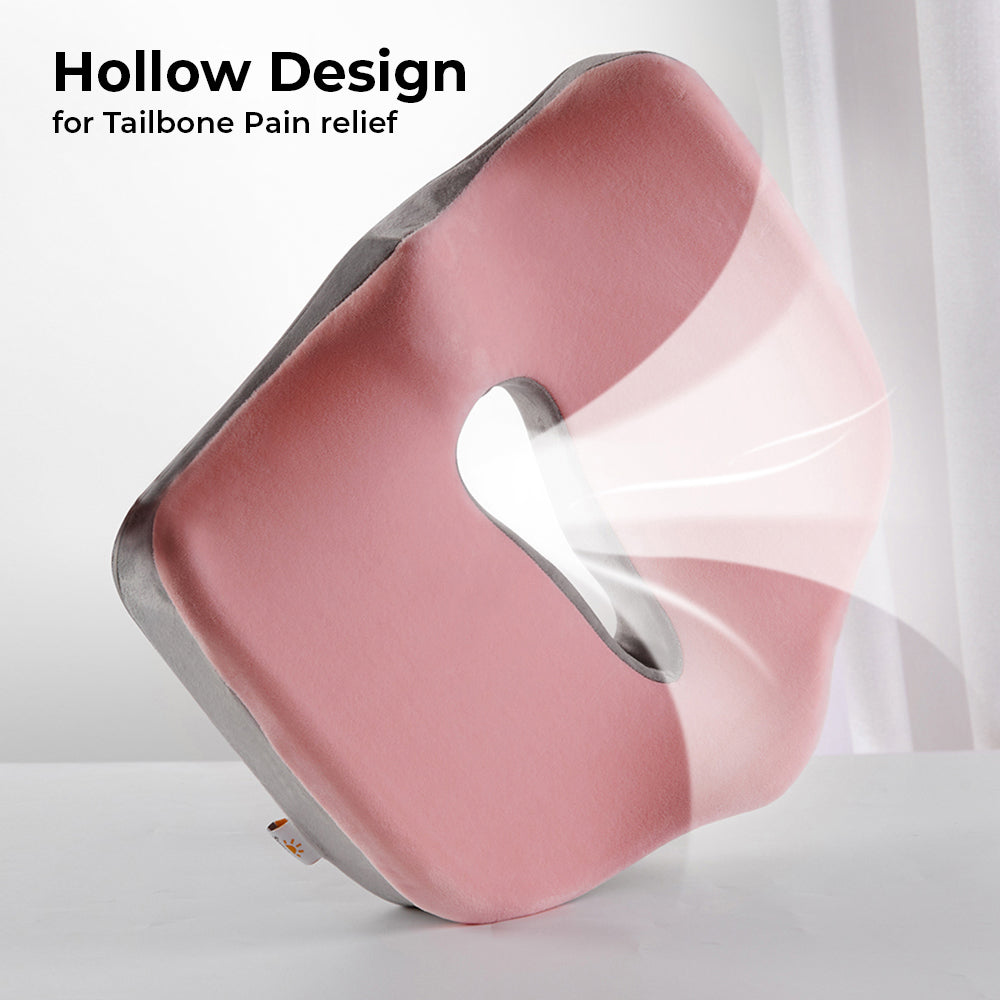 SUNVENO Ergonomic Maternity Seat w/Back Support - Pink