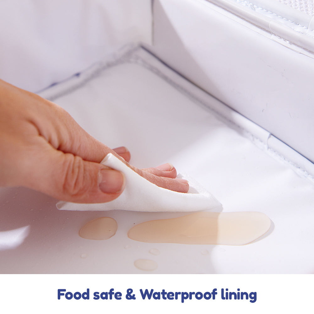 SUNVENO Lunch Bag w/shoulder Strap - Dino Blue