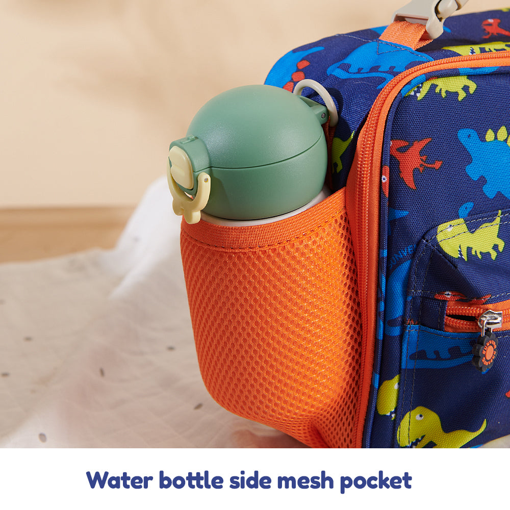 SUNVENO Lunch Bag w/shoulder Strap - Dino Blue