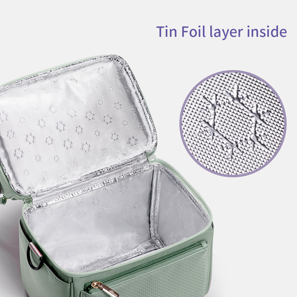 SUNVENO - Insulated Lunch Bag wt Thermos Box - Grey