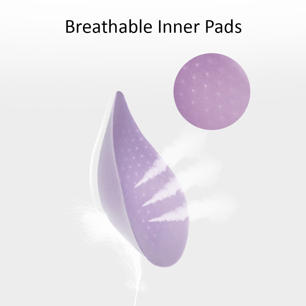 SUNVENO Maternity Cross - Fit Nursing & Sleep Bra (L) - Purple