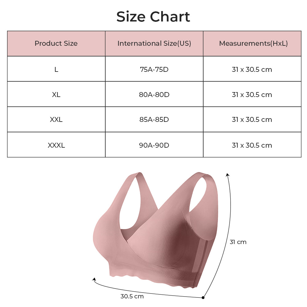 SUNVENO Maternity Cross - Fit Nursing & Sleep Bra (L) - Brown