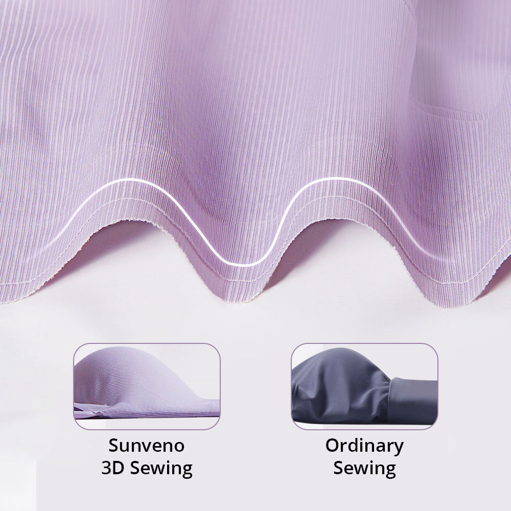 SUNVENO Maternity Cross - Fit Nursing & Sleep Bra (XL) - Purple