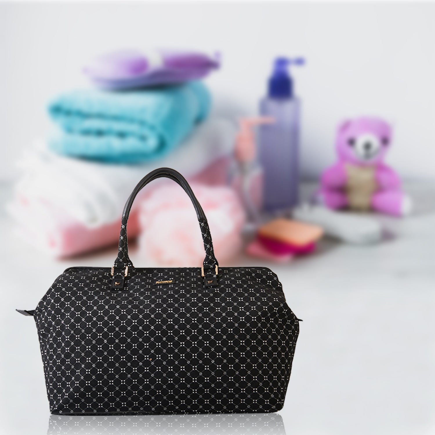 SUNVENO Mommy Fashion Diaper Bag - Black