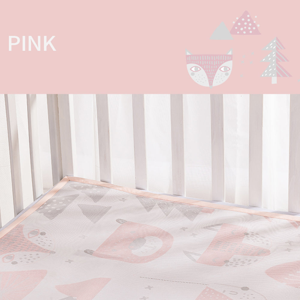 SUNVENO - Baby Mattress Protector Multipurpose Mat - Pink - L