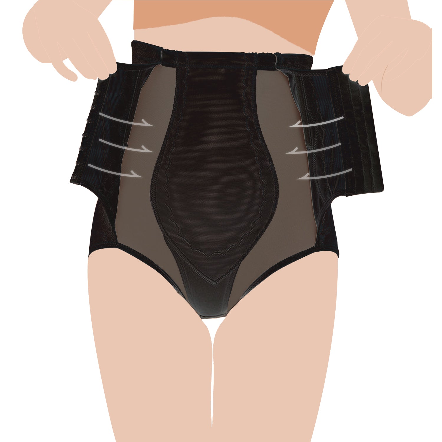 حزام SUNVENO للبطن بعد الولادة - أسود، مقاس XL