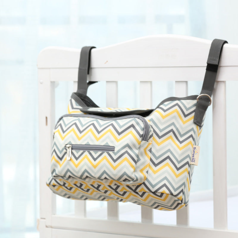 SUNVENO Baby Stroller Organizer/Bag - Yellow wave