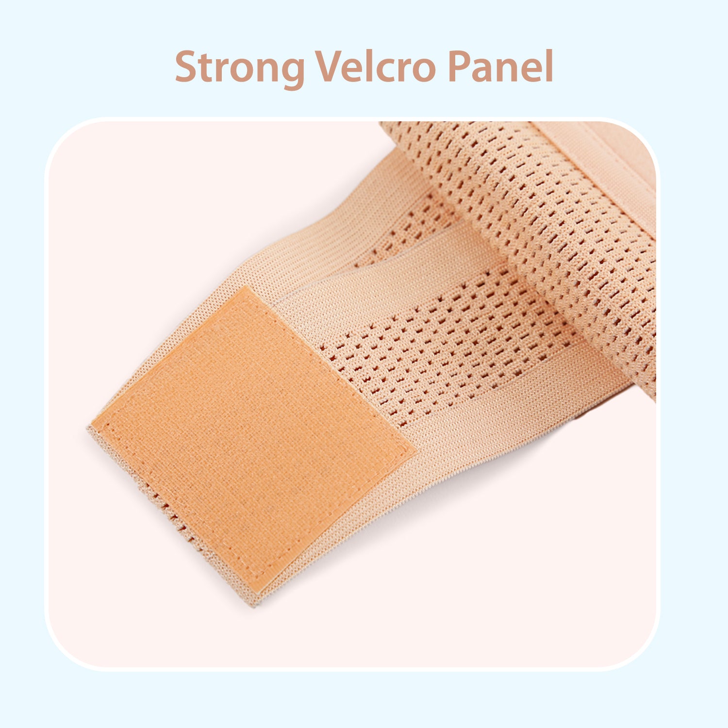 SUNVENO دعامة بطن للأمومة بمقبض متقاطع - بيج، كبير