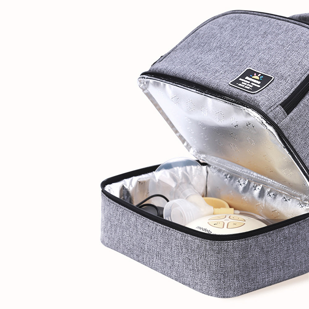 SUNVENO Insulated Bottle/Lunch Bag - Grey