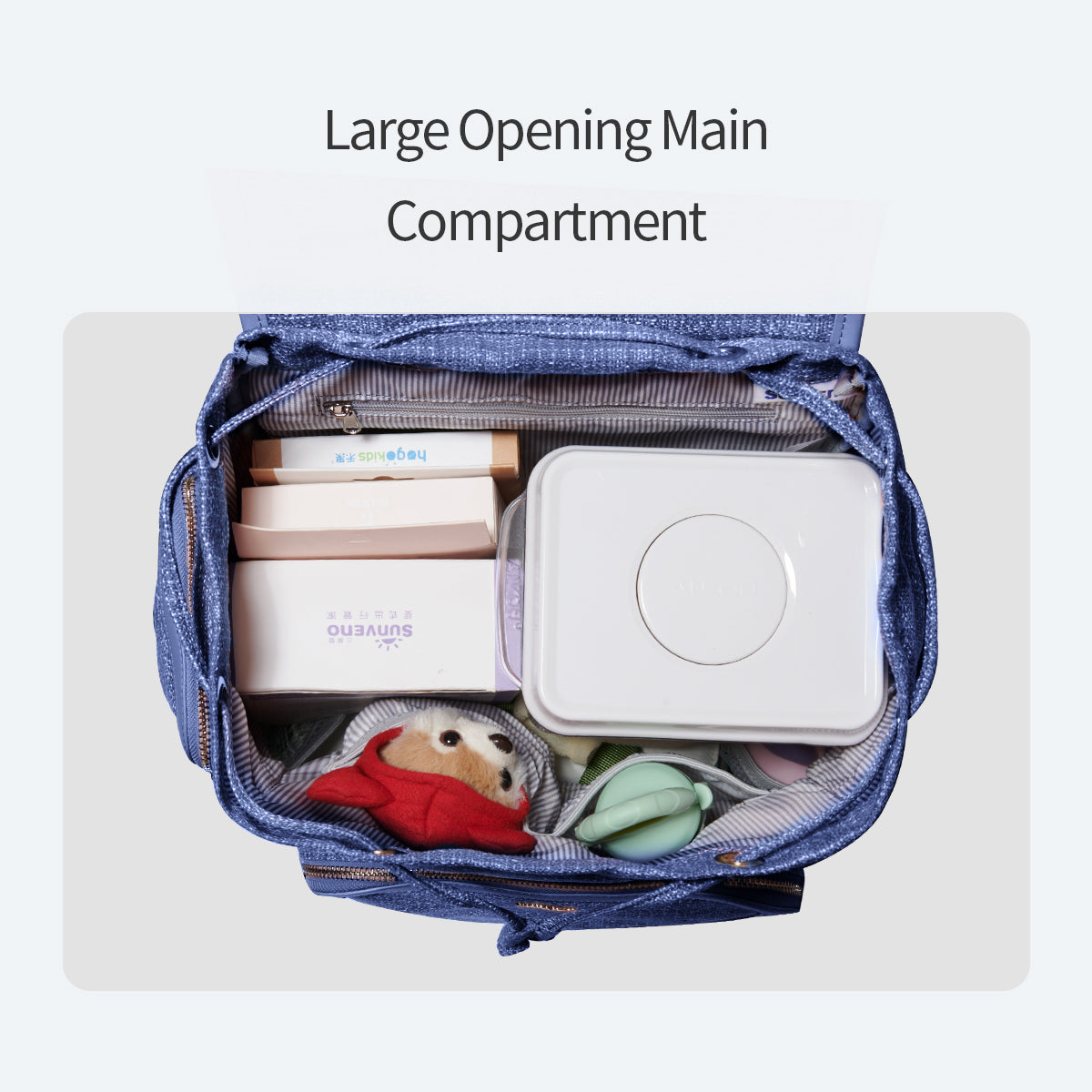 SUNVENO Vouge Diaper Bag - Blue