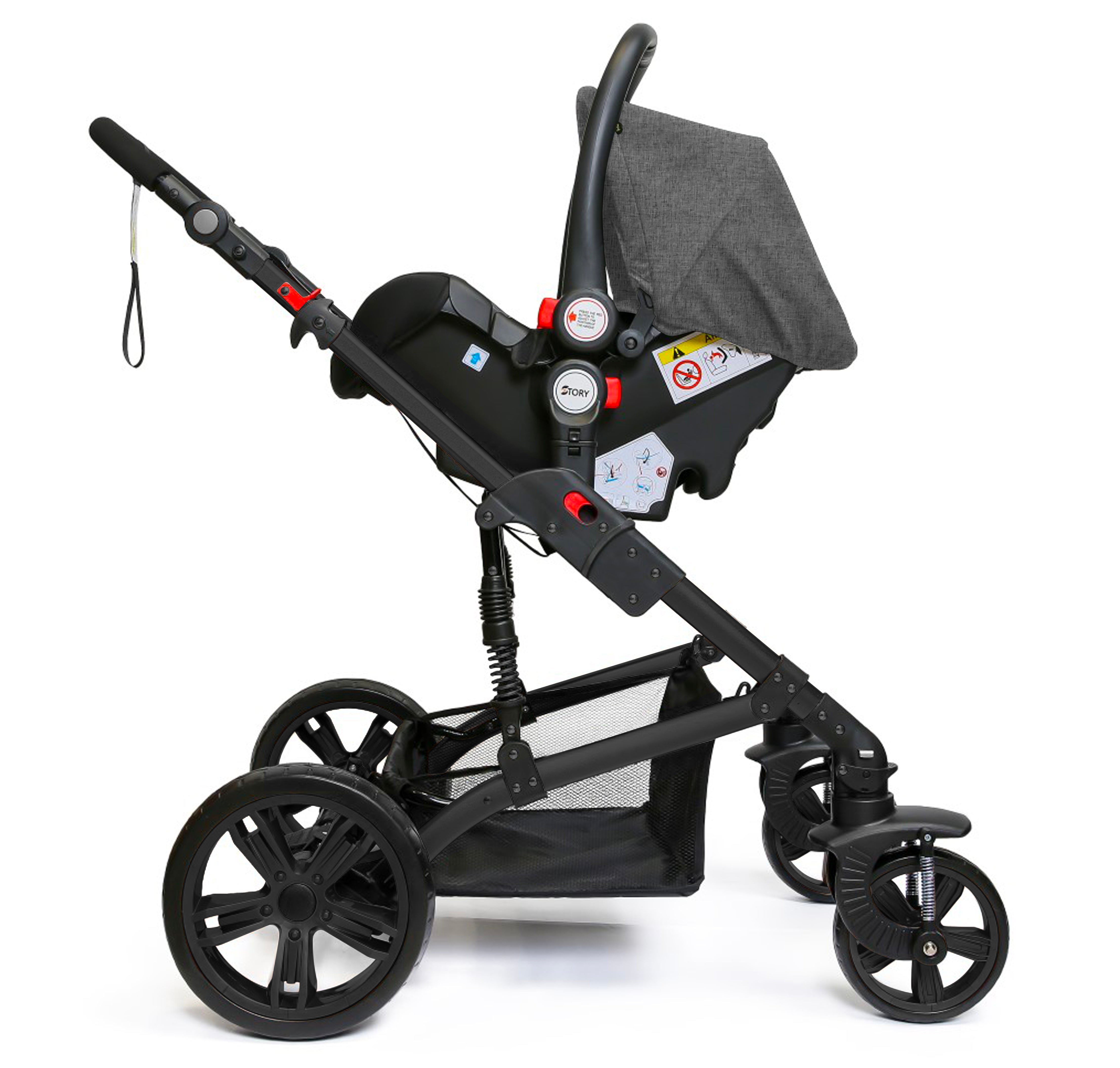 مقعد السيارة للرضع تيكنوم - رمادي غامق
(0 - 12 شهرًا)