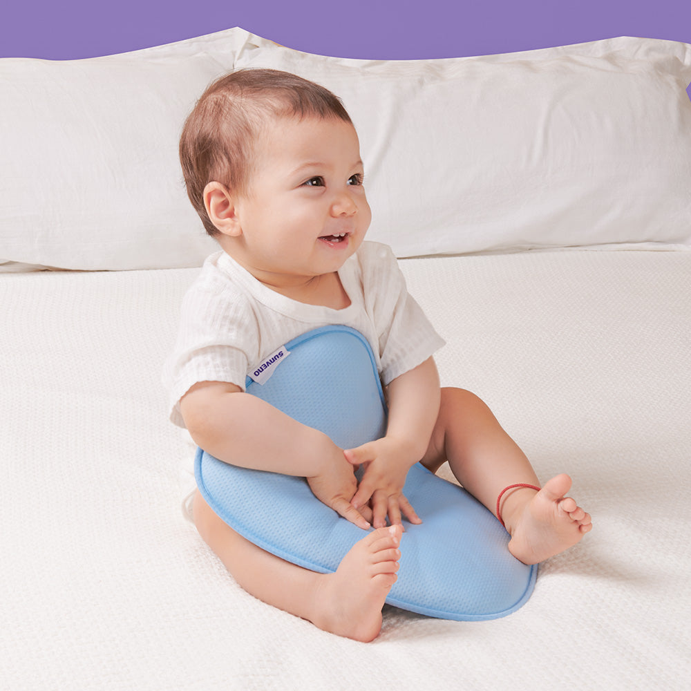 SUNVENO - DuPont Infant Head Shaper Pillow Blue