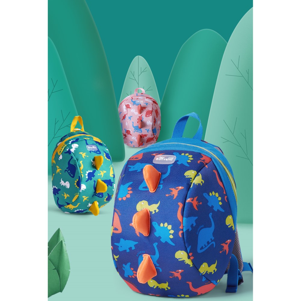 SUNVENO - Kids Backpack Large - Dinosaur Blue