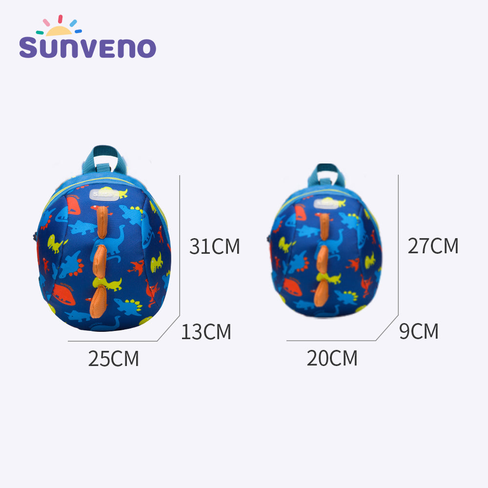 SUNVENO - Kids Backpack Large - Dinosaur Blue