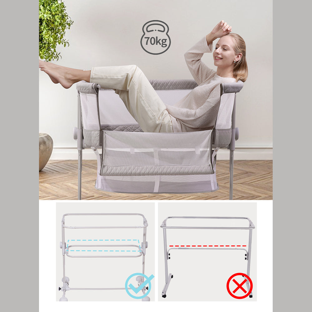 SUNVENO Bedside Cot and Crib w/t Mosquito Net