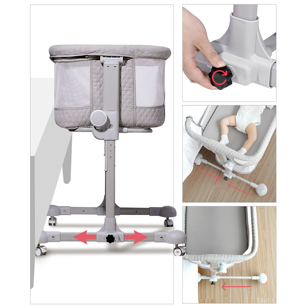 SUNVENO Bedside Cot and Crib w/t Mosquito Net