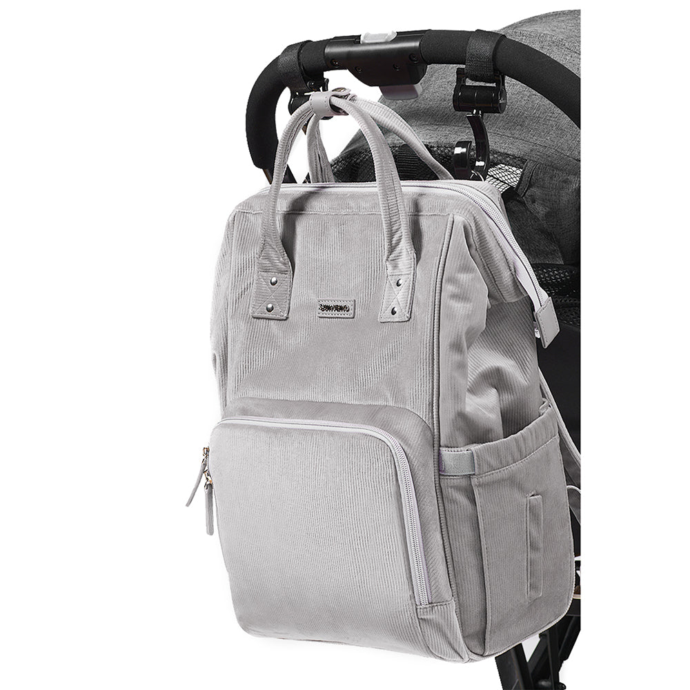 SUNVENO Diaper Bag Corduroy - Grey