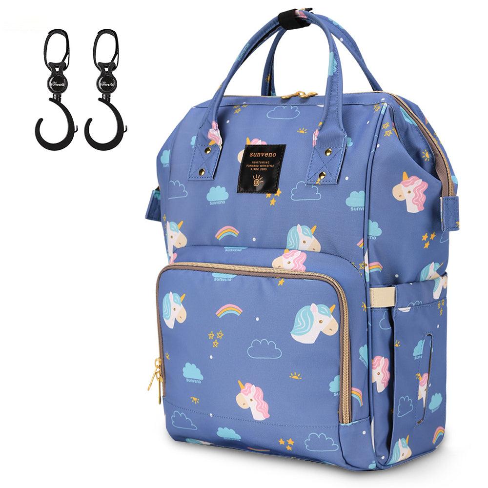 SUNVENO Diaper Bag Unicorn XL w/SUNVENO Stroller Hooks