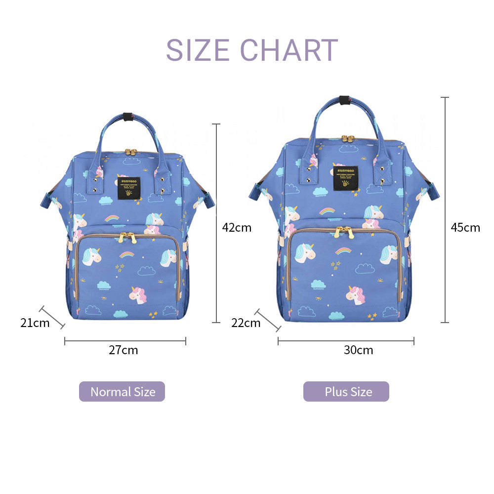 SUNVENO Diaper Bag Unicorn XL w/SUNVENO Stroller Hooks