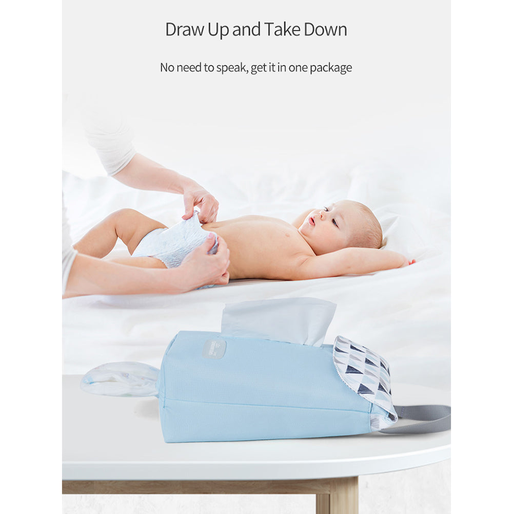 حقيبة تنظيم مناديل الحفاضات من صن فينو - بنفسجي
