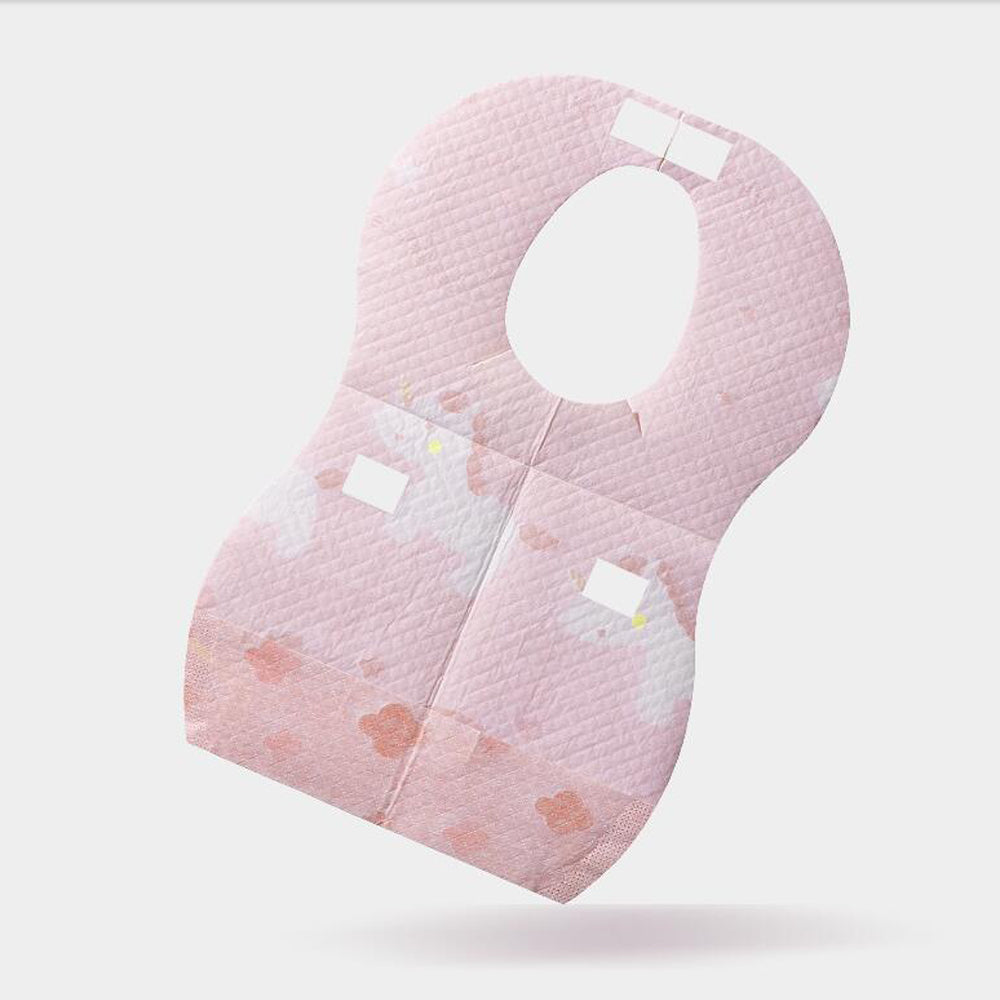 SUNVENO Disposable Baby Bibs - 20 pcs - Pink