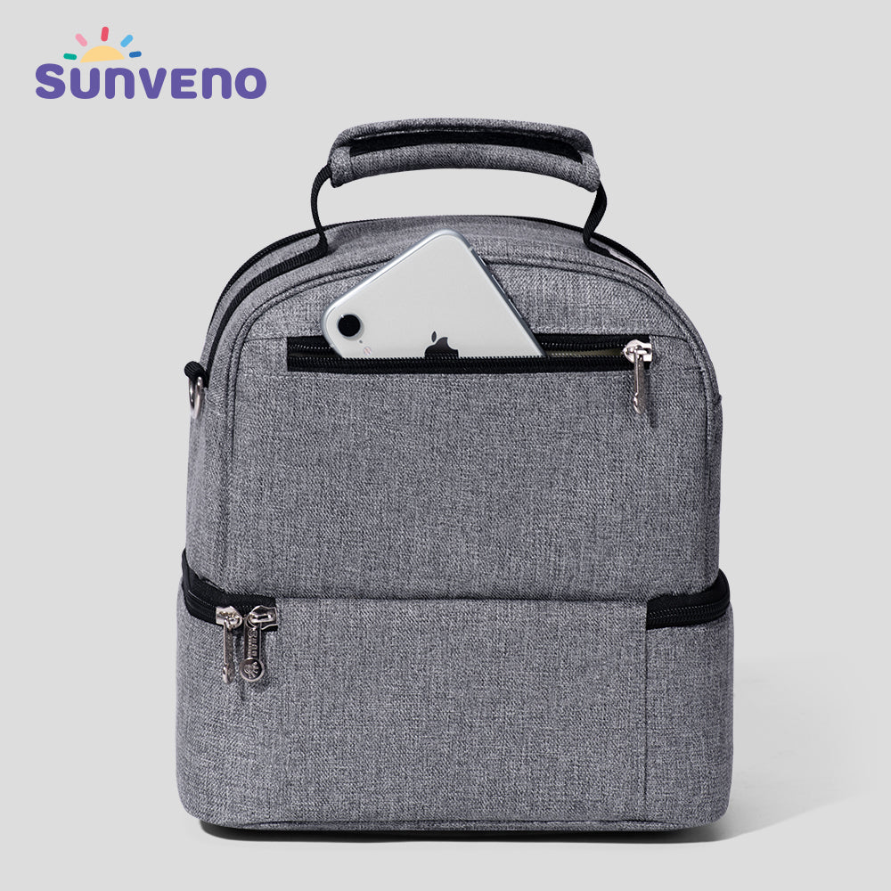 SUNVENO Insulated Office Lunch Bag - Space Grey