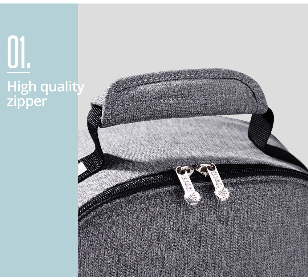 SUNVENO Insulated Office Lunch Bag - Space Grey