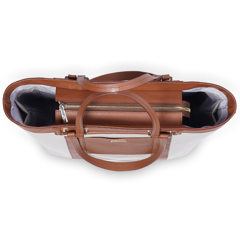 SUNVENO La Mode Premium Diaper Bag - Brown