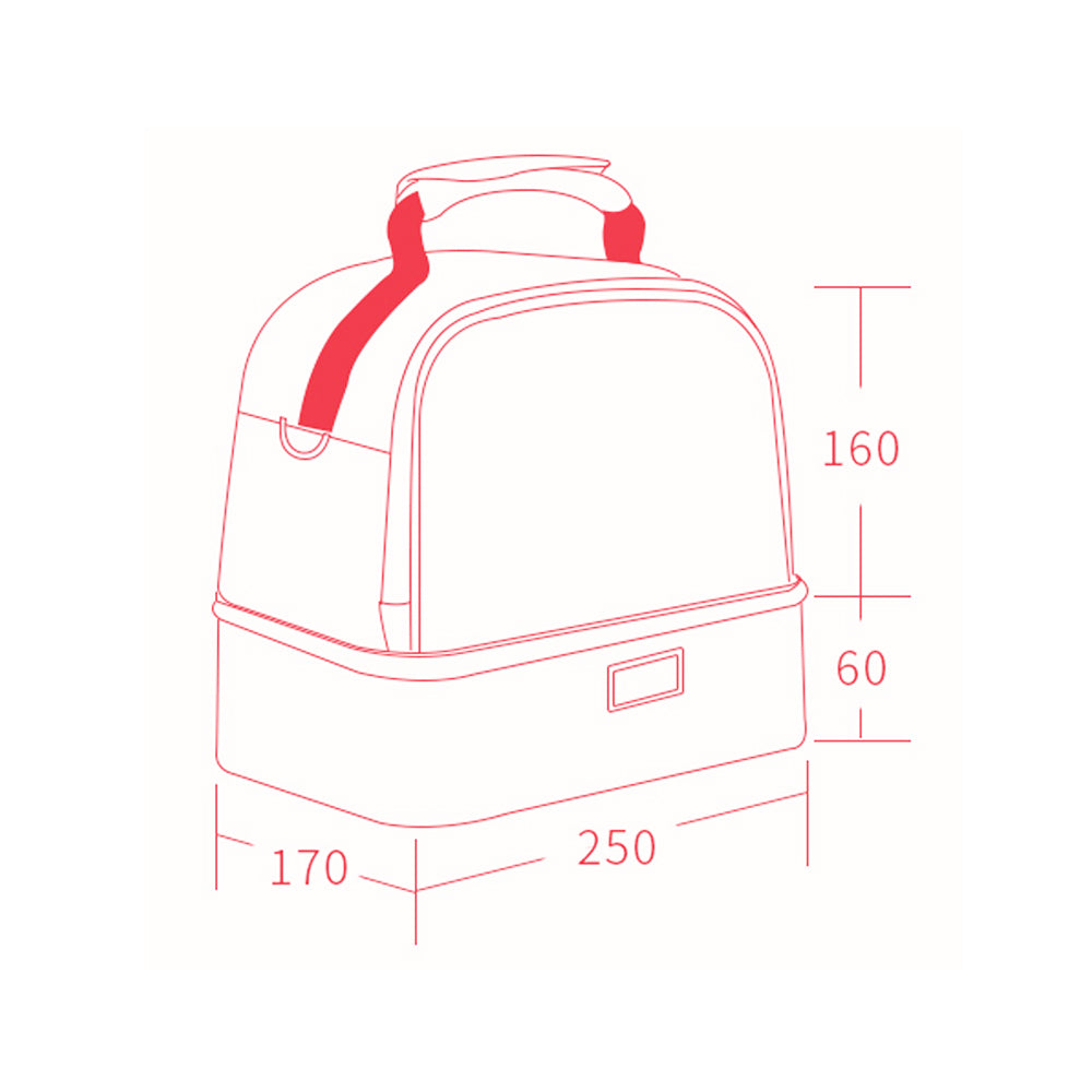 SUNVENO Mamma Diaper & Breast Pump Bottle Bag Set - Grey