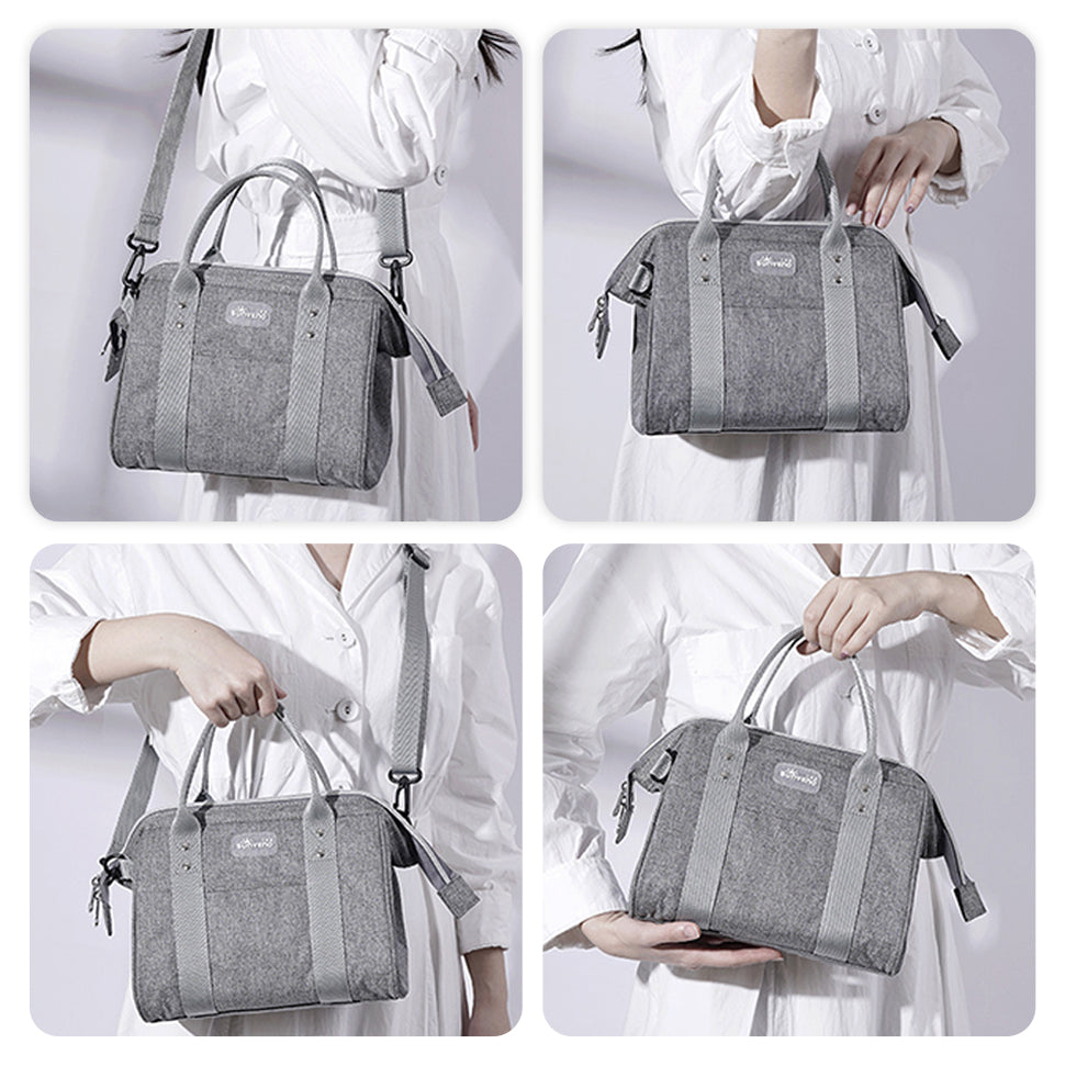 SUNVENO Mini Grab and Go Diaper Bag - Grey
