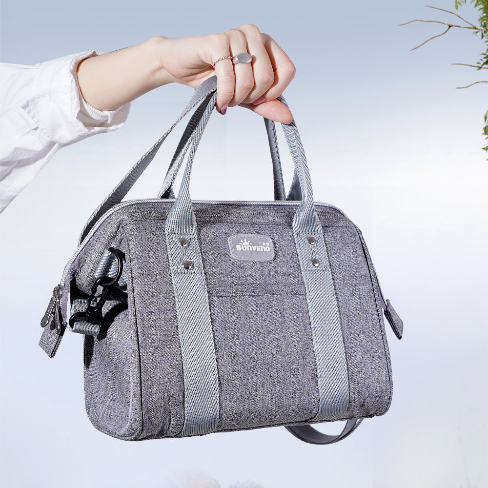 SUNVENO Mini Grab and Go Diaper Bag - Grey
