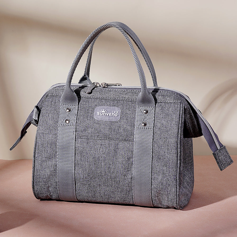 SUNVENO Mini Grab and Go Diaper Bag - Grey