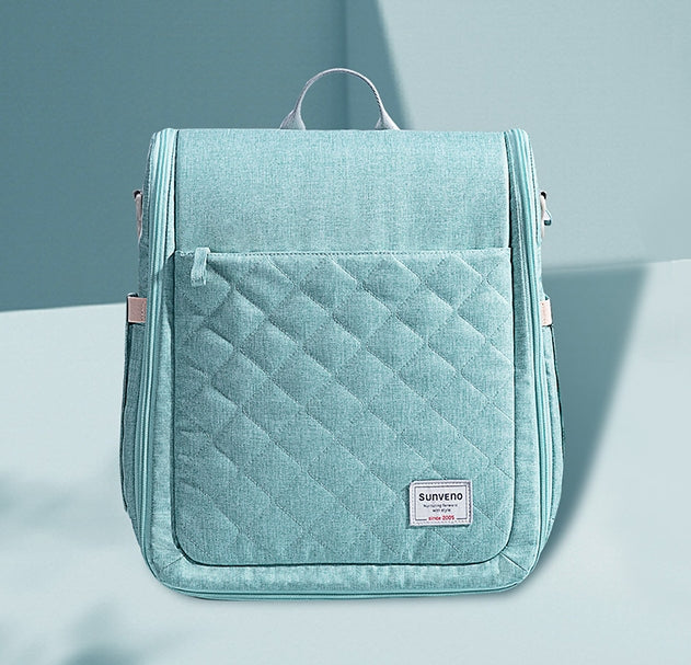 SUNVENO Portable Baby Bed & bag - Sea Green