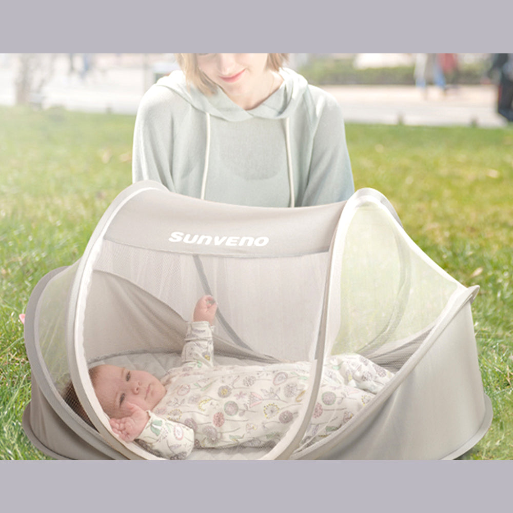 SUNVENO Portable Baby Bed w/t Mosquito Net