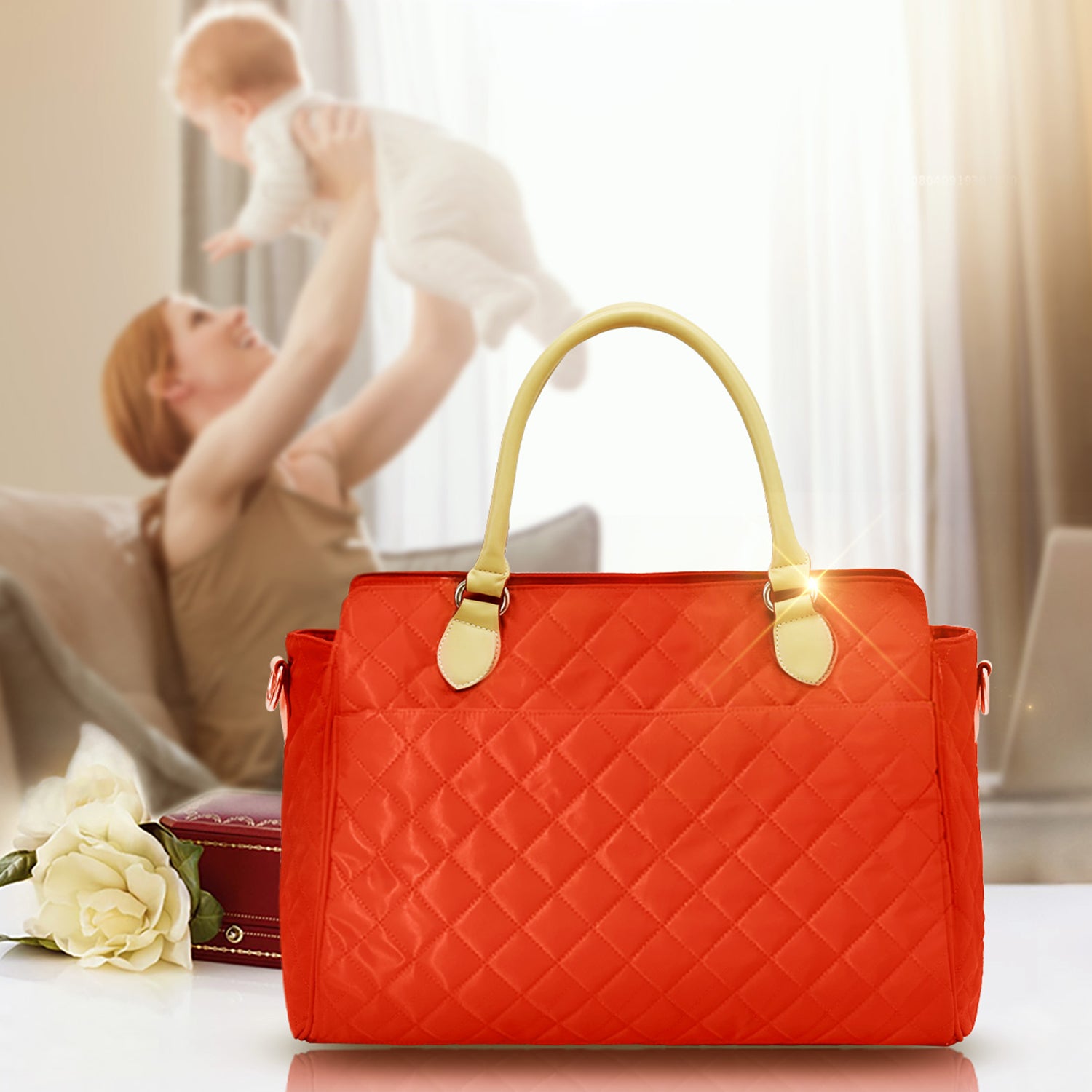SUNVENO Styler Fashion diaper Bag - Orange