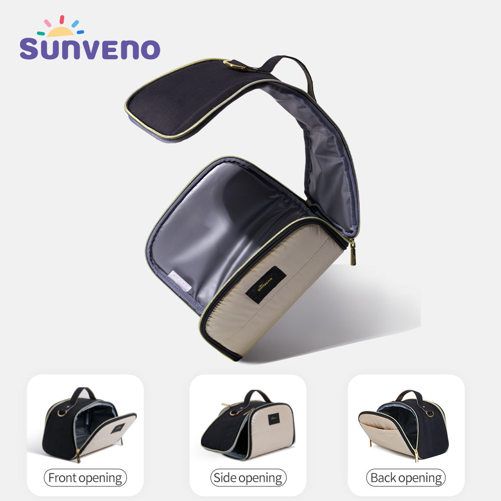 Sunveno Thermal Insulated Lunch Bag/Milk Bag - Gold Large