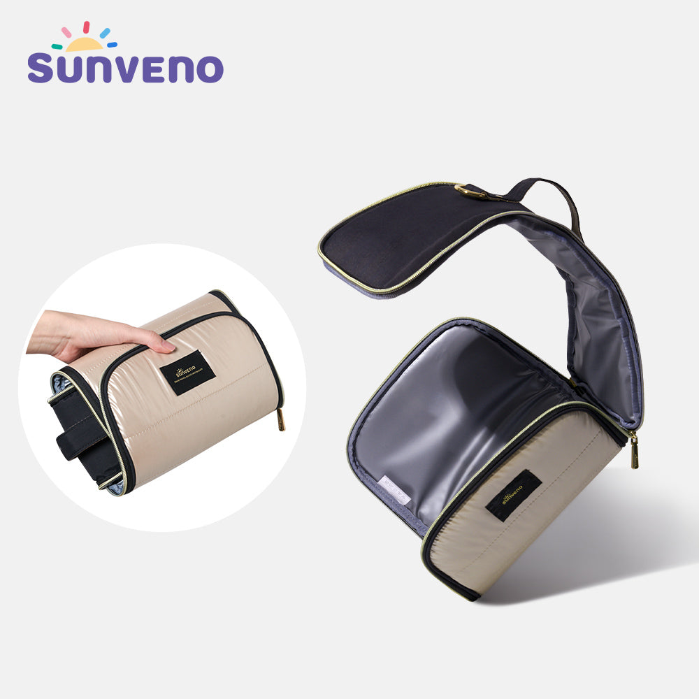 Sunveno Thermal Insulated Lunch Bag/Milk Bag - Gold Large