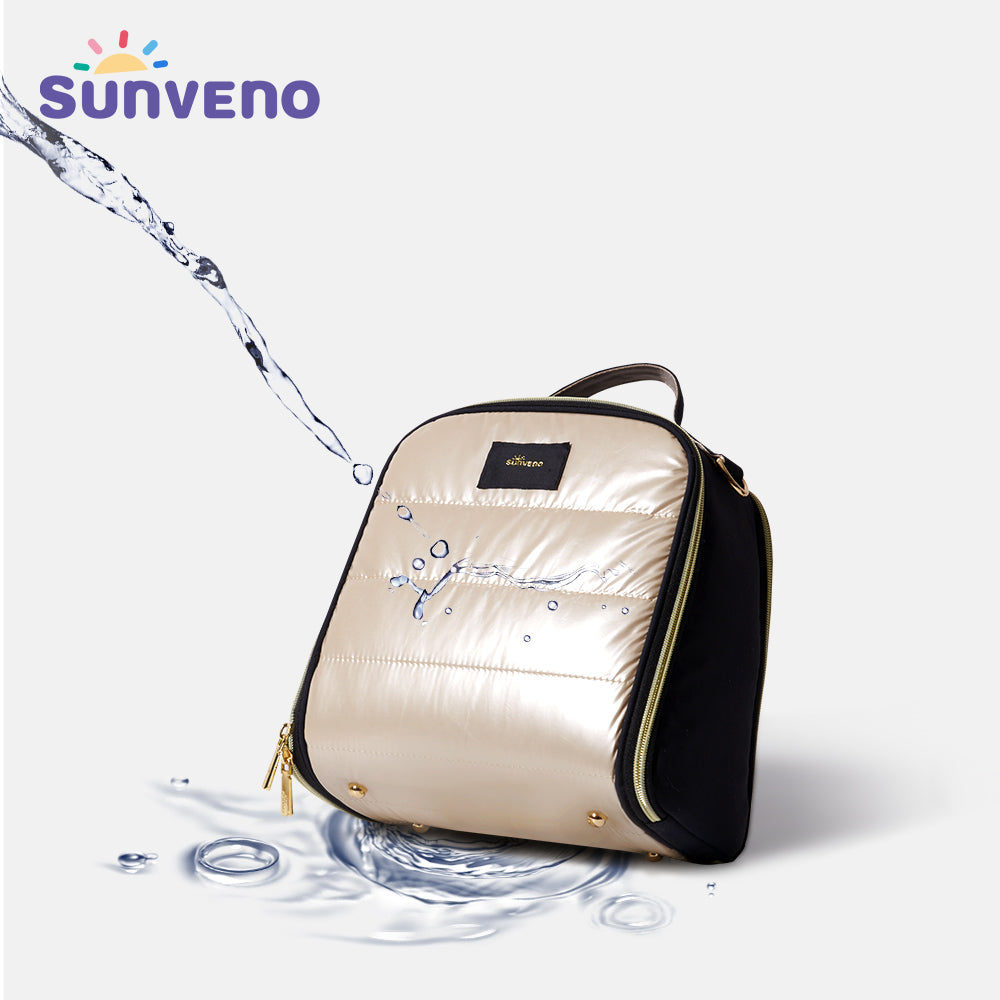 Sunveno Thermal Insulated Lunch Bag/Milk Bag - Gold Large