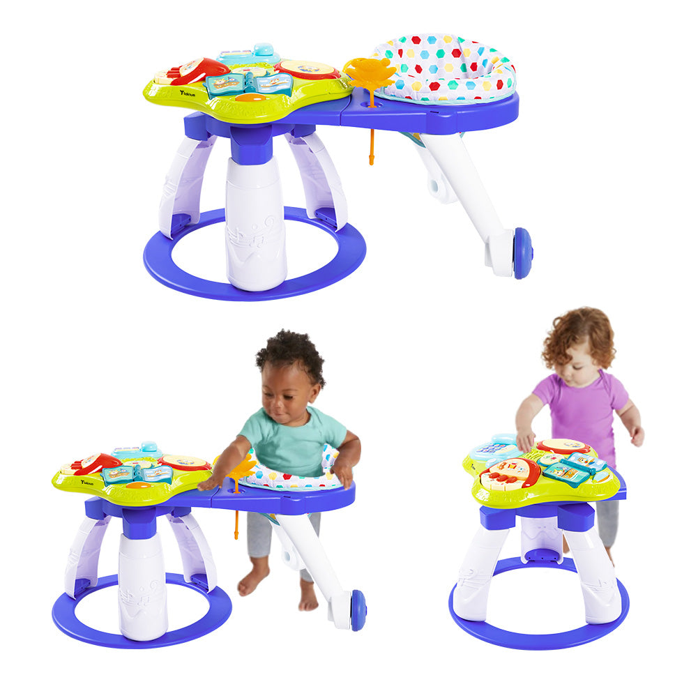 TEKNUM 3-in-1 Walker/Activity Center- Blue