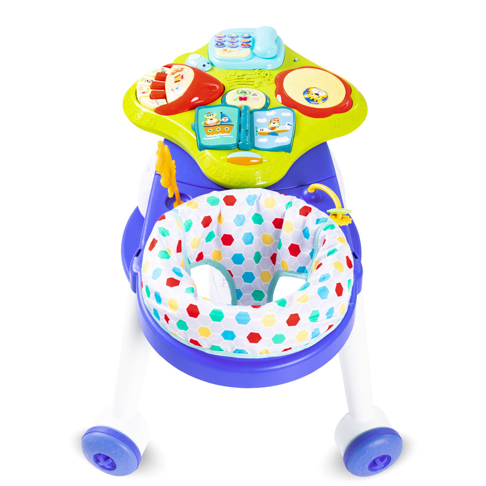 TEKNUM 3-in-1 Walker/Activity Center- Blue