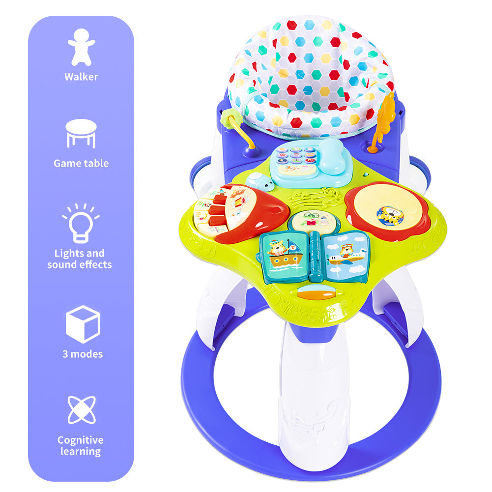 TEKNUM 3-in-1 Walker/Activity Center- Blue
