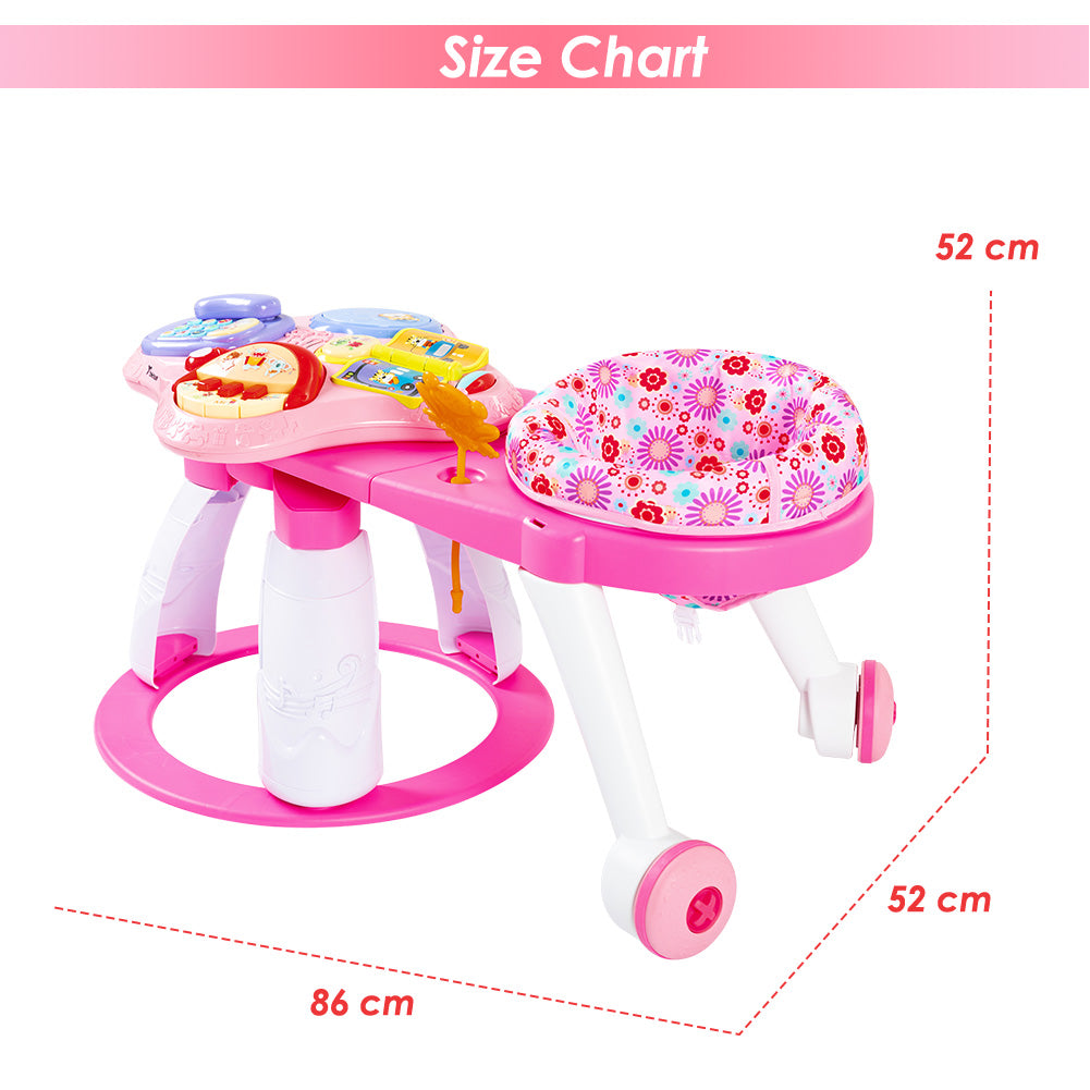 TEKNUM 3-in-1 Walker/Activity Center- Pink
