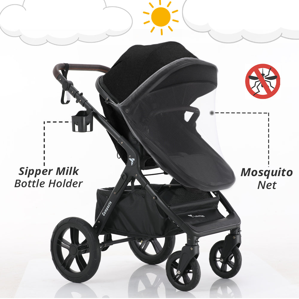 TEKNUM 3in1 Compacto Travel Stroller - Black