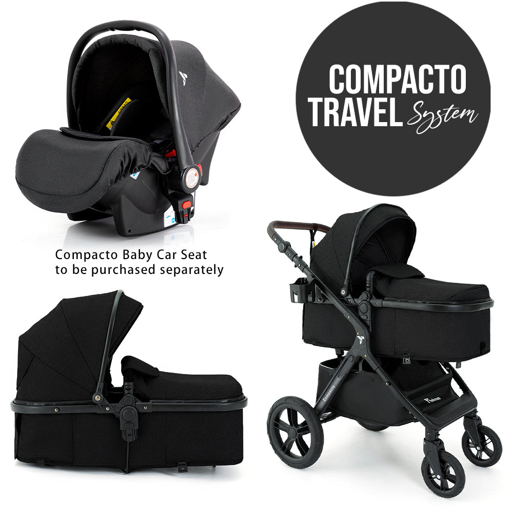 TEKNUM 3in1 Compacto Travel Stroller - Black