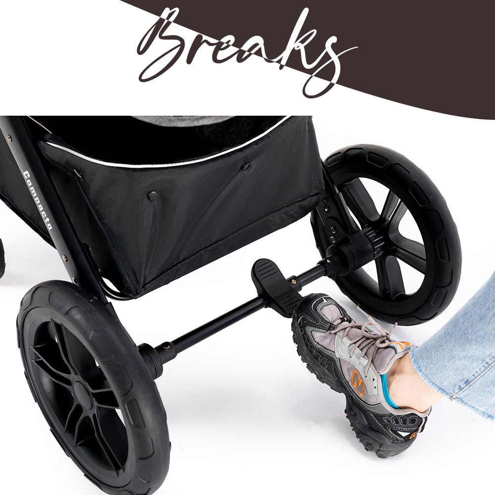TEKNUM 3in1 Compacto Travel Stroller - Dark Grey