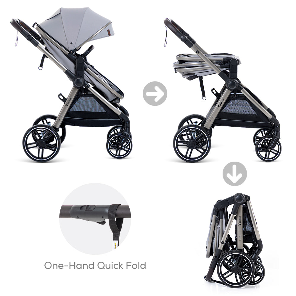 TEKNUM 3in1 Travel Prime Stroller - Grey