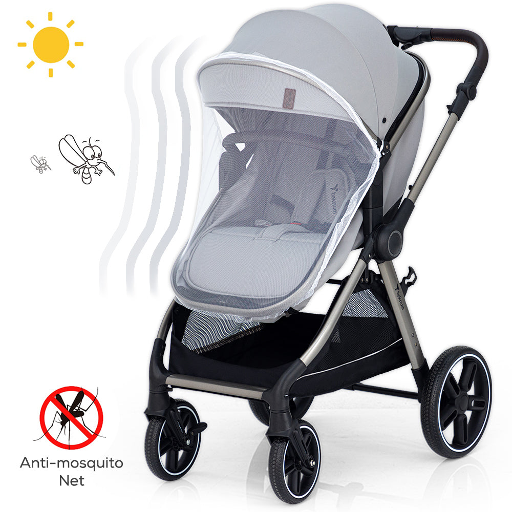 TEKNUM 3in1 Travel Prime Stroller - Grey