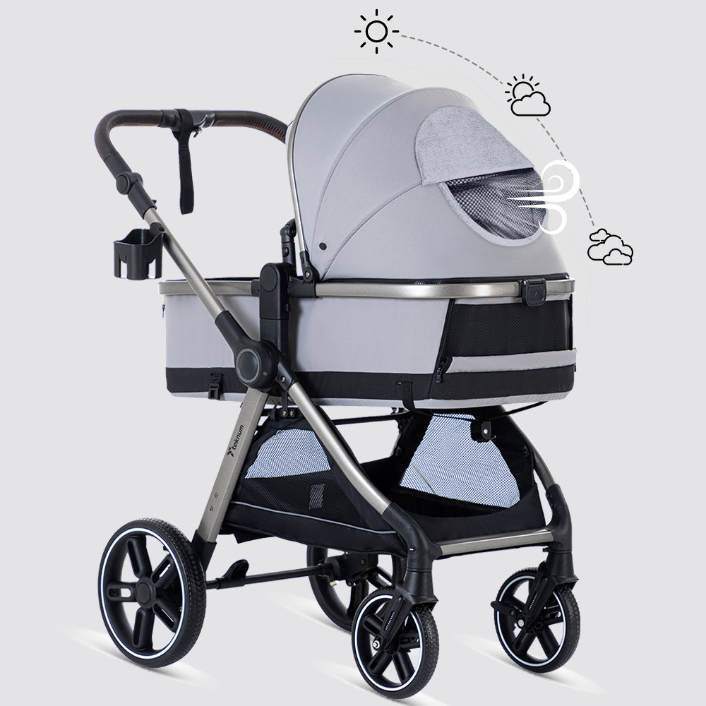 TEKNUM 3in1 Travel Prime Stroller - Grey