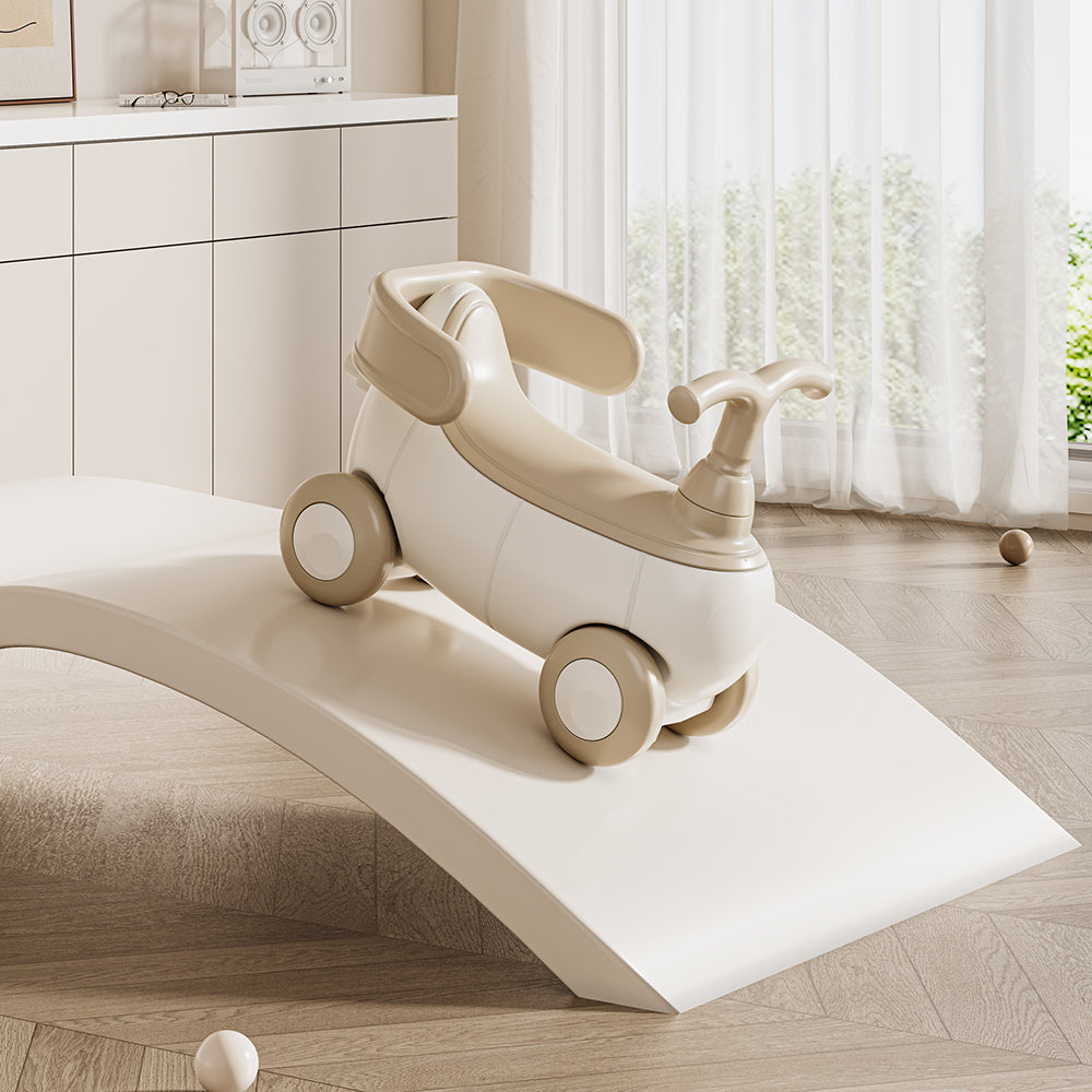 TEKNUM 5-in-1 Rocking Horse/Push Car/Balance Bike - White