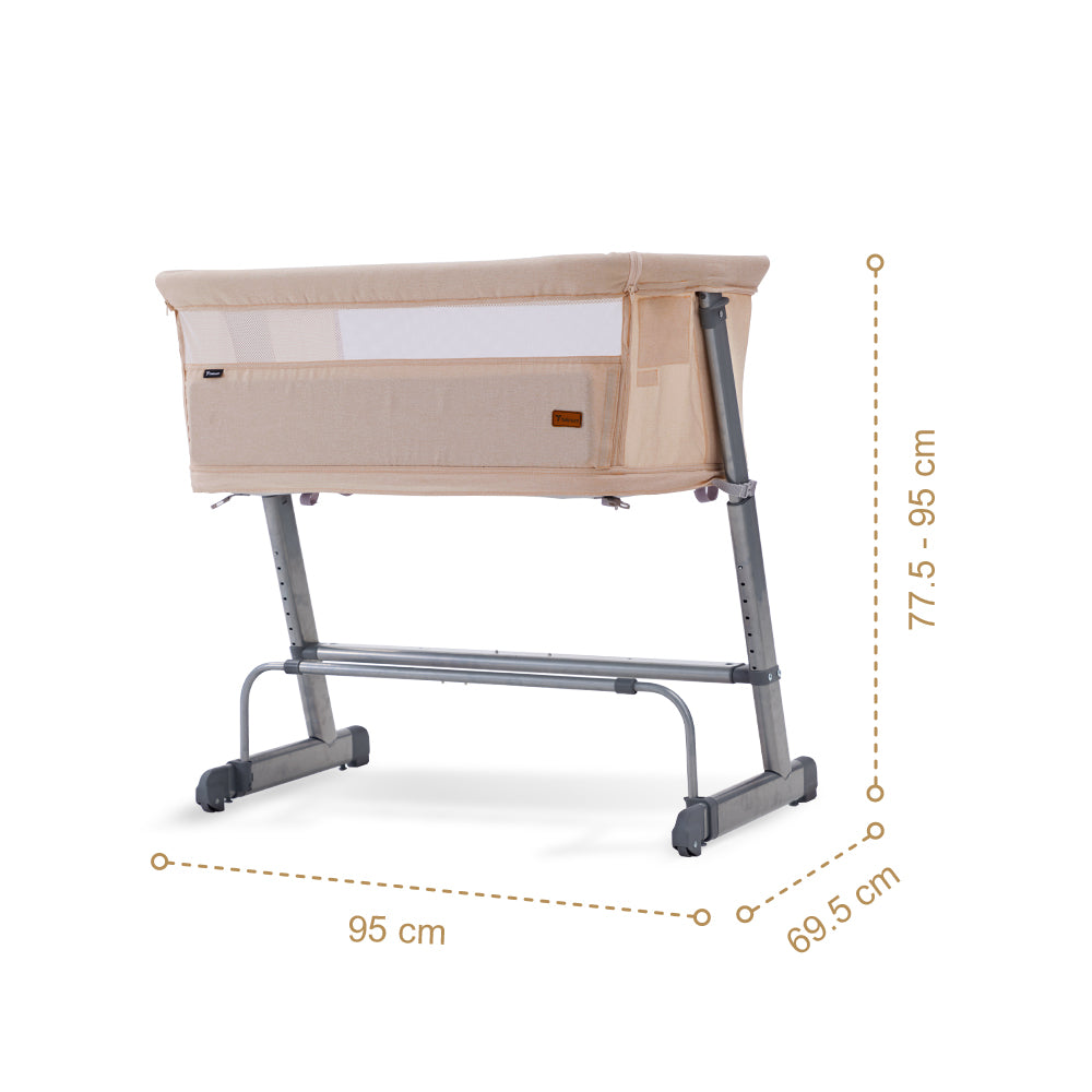 TEKNUM All In One, 0-4 Years Bedside Crib Cot & Sofa Expansion Pack - Ivory